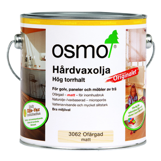 GOLVOLJA OSMO 3062 2,5LIT MATT ORIGINALET HÅRDVAXOLJA